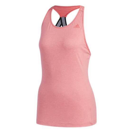 Женская футболка без рукавов Adidas 3 Stripes Tank Розовый