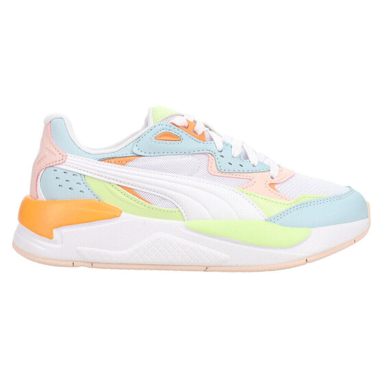 Puma XRay Speed Lace Up Womens Blue, Green, Orange, White Sneakers Casual Shoes