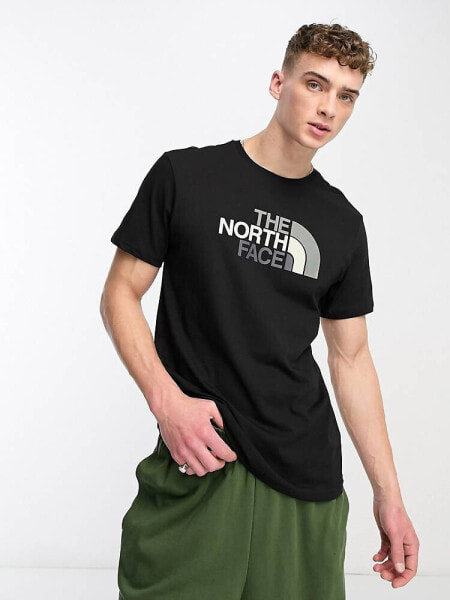 The North Face Easy chest logo t-shirt in black