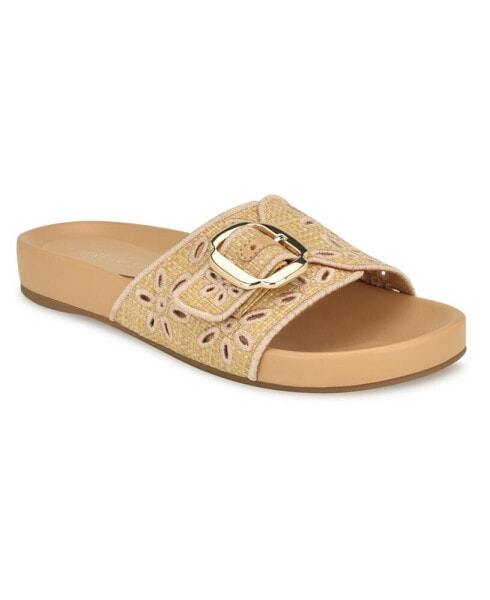 Women's Giulia Slip-On Round Toe Flat Casual Sandals