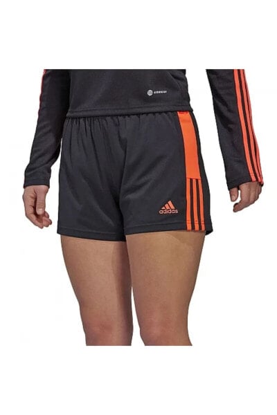 Спортивные шорты Adidas Tiro Essentials для женщин (черно-оранжевые)