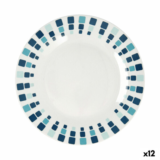 Плоская тарелка Quid Simetric Синий Керамика 23 cm (12 штук)