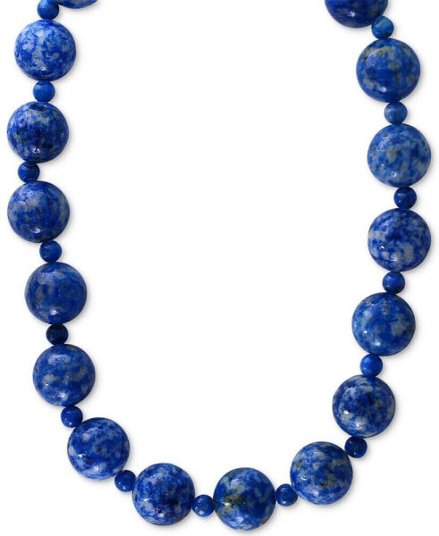 EFFY® Lapis Lazuli (4 & 12mm) Beaded Collar Necklace in 14k Gold