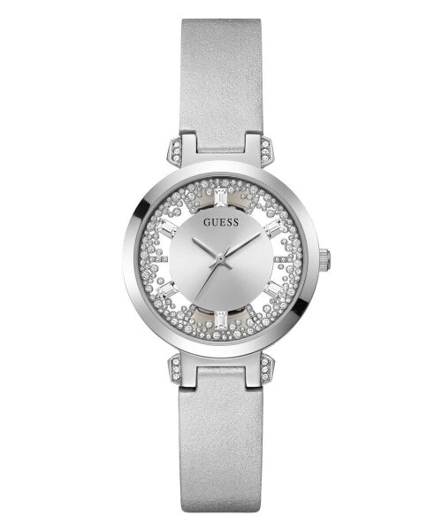 Наручные часы Guess Crystal Clear серебряные 38 мм GW0535L3