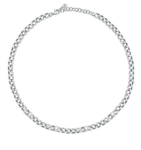 Charming steel necklace with Poetica SAUZ27 crystals