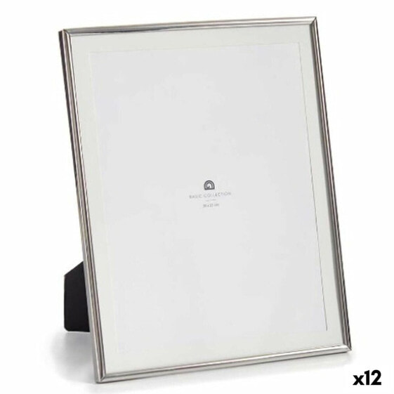 Фото рамка Серебристый Стеклянный Сталь 23 x 28 x 15 cm (12 штук)