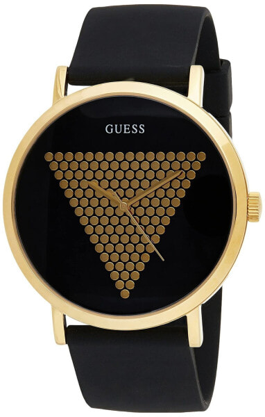 GUESS Mens Analogue Classic Quartz Watch with Silicone Strap W1161G1