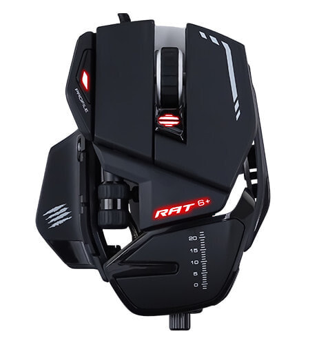 Mad Catz R.A.T. 6+ - Right-hand - Optical - USB Type-A - 12000 DPI - 12000 fps - Black