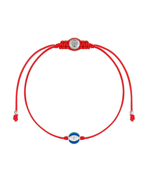 Super Guardian - Navy Enamel Evil Eye Red String Bracelet