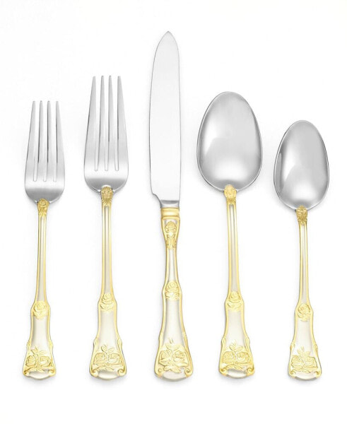 Flatware 18/10, Old Country Roses 20 Pc Set, Service for 4