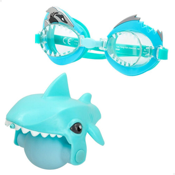 Очки для плавания Color Baby Aqua Trendz Water Launcher + Shark Glasses