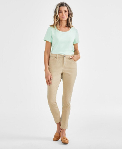 Women's Mid Rise Curvy-Fit Skinny Jeans, Created for Macy's