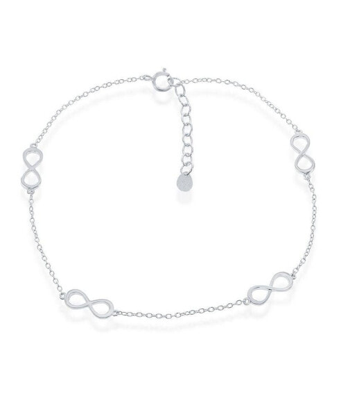 Sterling Silver Infinity Anklet