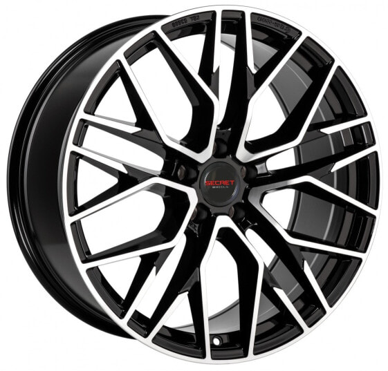 Колесный диск литой Secret Wheels SW4 black polish 8.5x19 ET45 - LK5/114.3 ML72.6