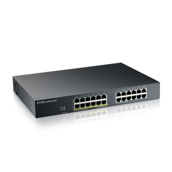 ZyXEL GS1915-24EP - Managed - L2 - Gigabit Ethernet (10/100/1000) - Power over Ethernet (PoE) - Rack mounting - Wall mountable