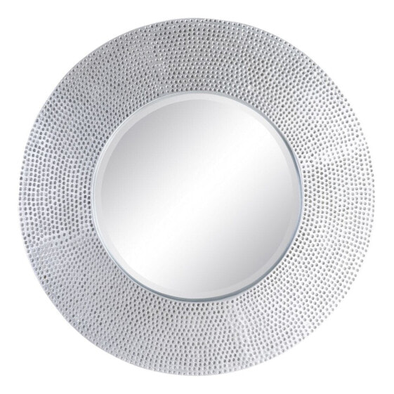 Настенное зеркало 87,6 x 6,6 x 87,6 cm Стеклянный Белый Полиуретан