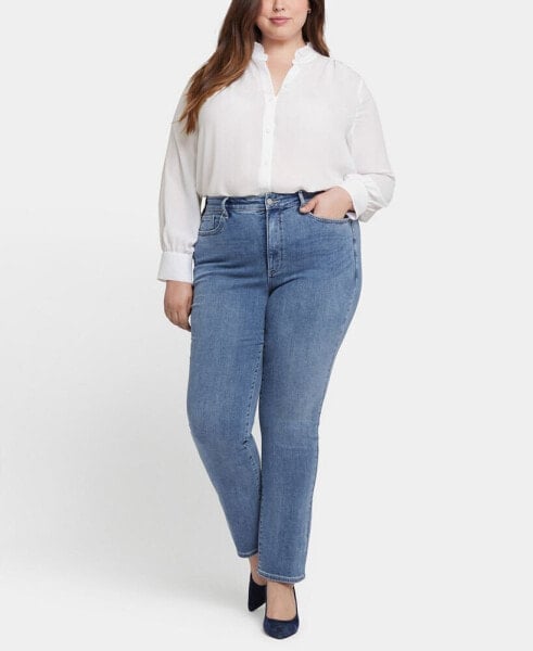 Plus Size High Rise Marilyn Straight Jeans