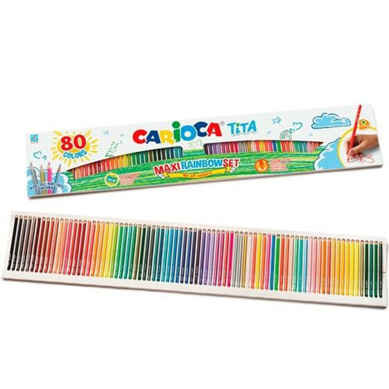 Цветные карандаши Carioca Tita Разноцветный 80 Предметы