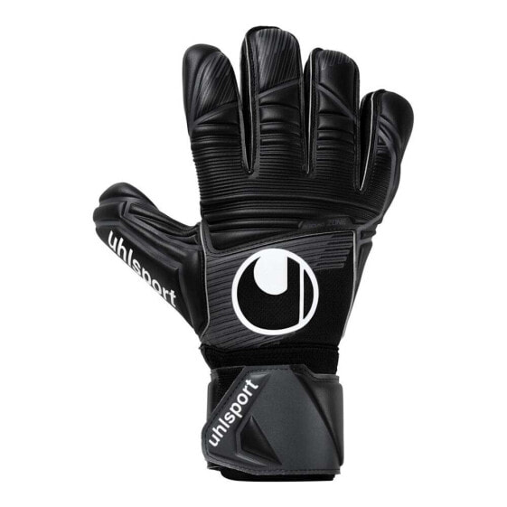 Вратарские перчатки Uhlsport Comfort Absolutgrip в чёрном цвете