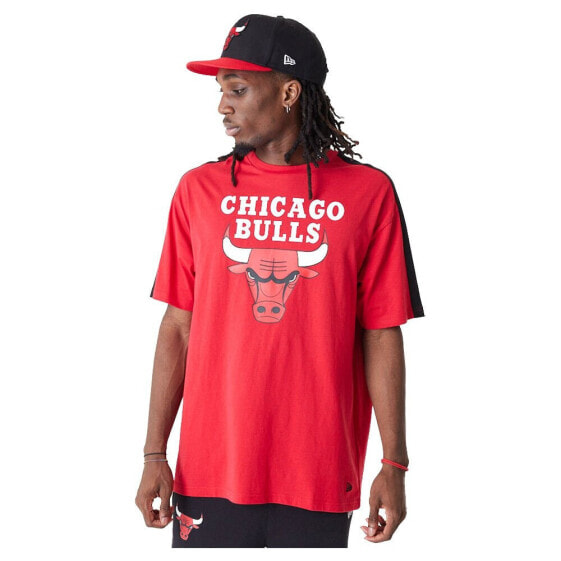 Футболка мужская New Era Chicago Bulls NBA Colour Block OS Красная
