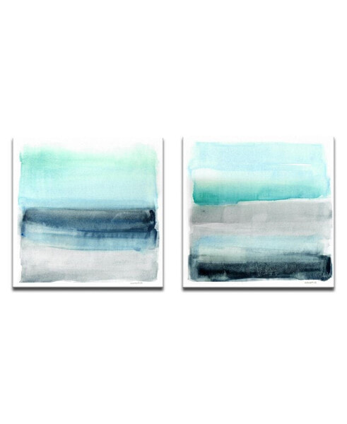 'Parallel Energy' Abstract Canvas Wall Art Set