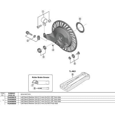 SHIMANO BR-IM45 M10 Spacer