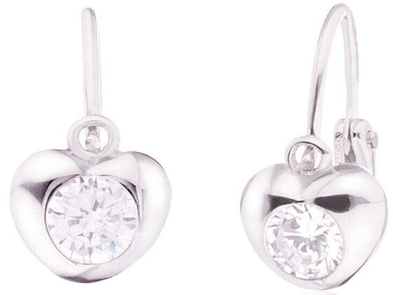 Children´s silver earrings heart SVLE0226XD5BI00