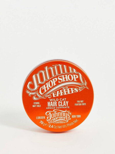 Johnny's Chop Shop Wild Cat Hair Clay in Strong Matt