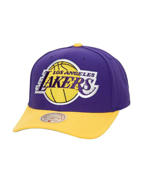 Men's Purple, Gold Los Angeles Lakers Soul XL Logo Pro Crown Snapback Hat
