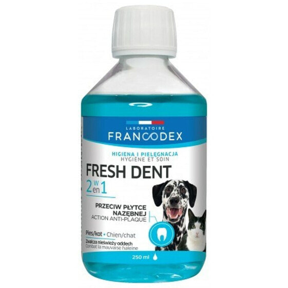 Ополаскиватель для полости рта Francodex Fresh dent 250 мл Кот Пёс