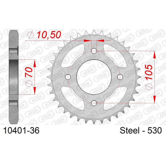 AFAM 10401 rear sprocket