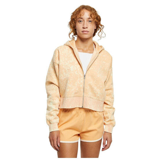 URBAN CLASSICS Oversized Towel Washed full zip sweatshirt