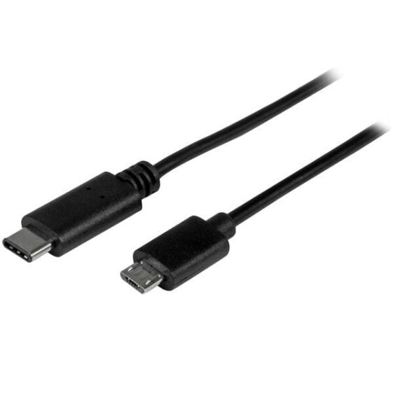 StarTech.com USB-C to Micro-B Cable - M/M - 2 m (6 ft.) - USB 2.0, 2 m, USB C, Micro-USB B, USB 2.0, Male/Male, Black