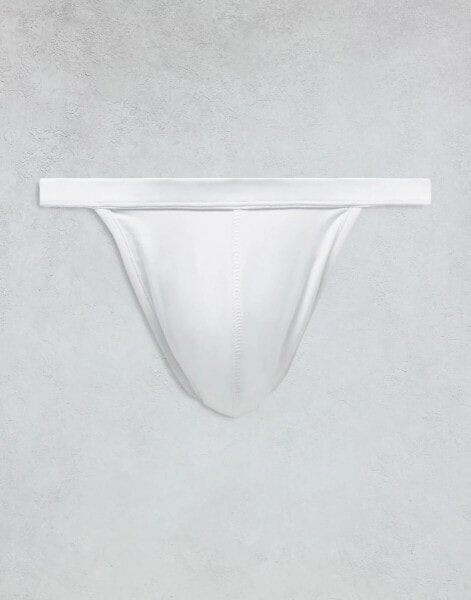 ASOS DESIGN swim thong in white