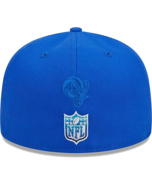 Men's Royal Los Angeles Rams Gradient 59FIFTY Fitted Hat