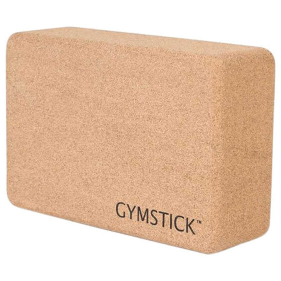 Блок для йоги активный Gymstick Cork 22,5x15x7,5 см 0,75 кг