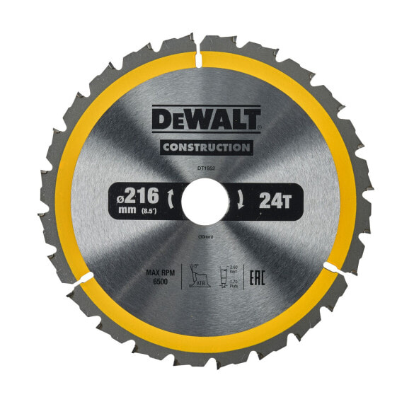 DeWALT Kreissägeblatt 216 x 30mm 24 WZ