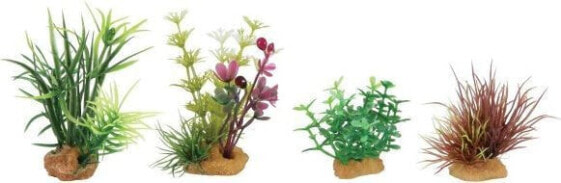 Декорации для аквариума Zolux Растения микс 4шт. набор 4