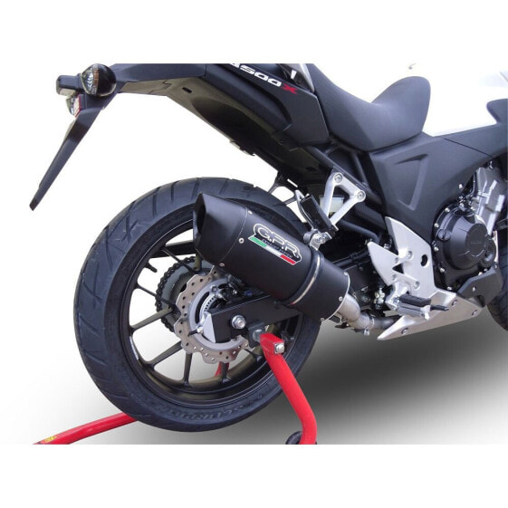 GPR EXHAUST SYSTEMS Furore EVO4 Nero Honda CB400 X 2016-2018 E4 Oval homologated slip on muffler