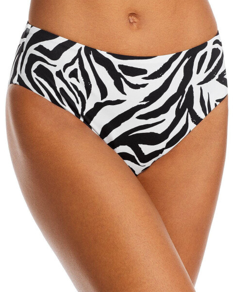 Aqua Swim 299225 Women Animal Print High Waist Bikini Bottom Size M