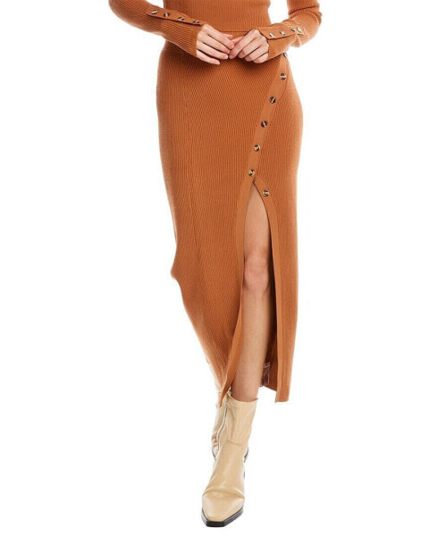 Nicholas June Midi Skirt Women's Brown Xs