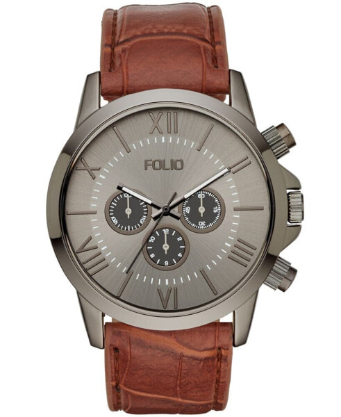 Часы Folio Three Hand Brown Watch