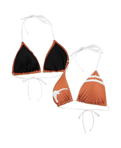 Women's Texas Orange Texas Longhorns Wordmark Bikini Top