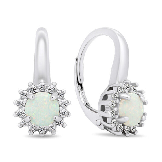 Серьги Brilio Silver EA382W Opals & Zircons