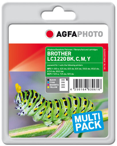AgfaPhoto APB1220SETD - Pigment-based ink - Black,Cyan,Magenta,Yellow - Brother - Multi pack - LC-1220 - 1 pc(s)