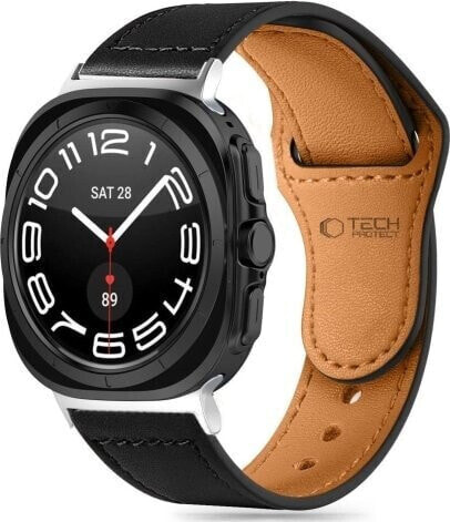 Tech-Protect Pasek Tech-Protect Leatherfit Samsung Galaxy Watch Ultra 47mm Black