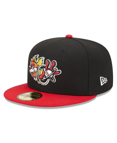 Men's Black, Red Albuquerque Isotopes Marvel x Minor League 59FIFTY Fitted Hat