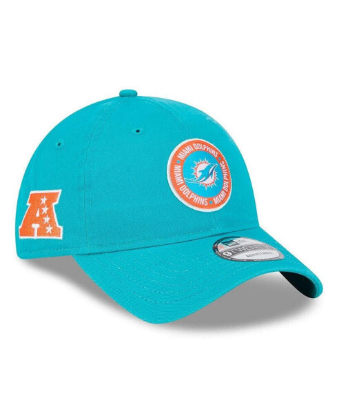 Men's Aqua Miami Dolphins 2024 Sideline 9TWENTY Adjustable Hat