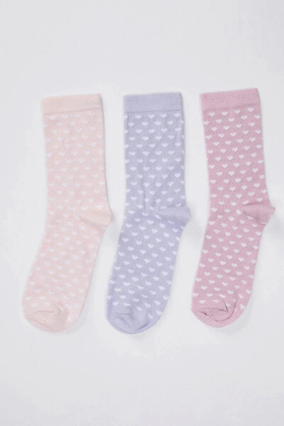 Kadın Karma Desenli Soket Çorap 3'Lü R8156AZ20AU