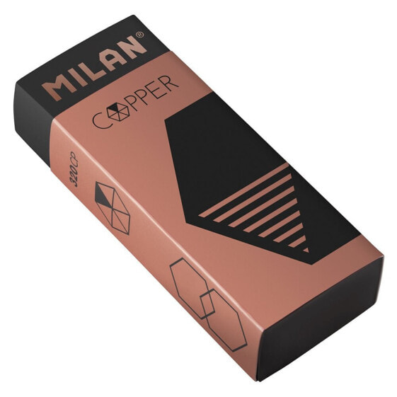 MILAN Display Box 20 Nata® Black Erasers Copper Series (With Carton Sleeve And Wrapped)